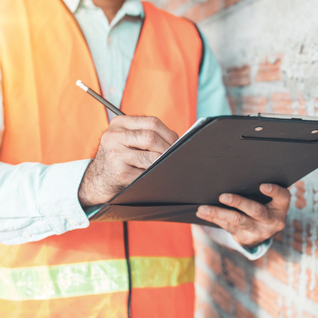 inspector with clipboard