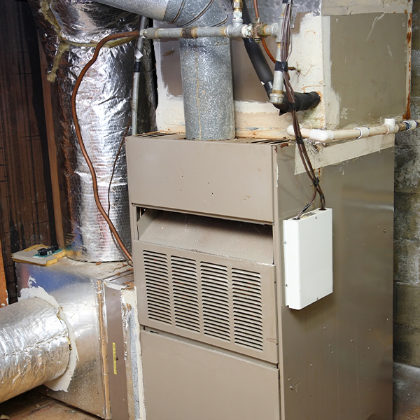 an old furnace
